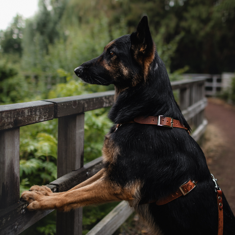 No Fuss Y-Tuig Hond Leer | Bruin - Cooper & Quint