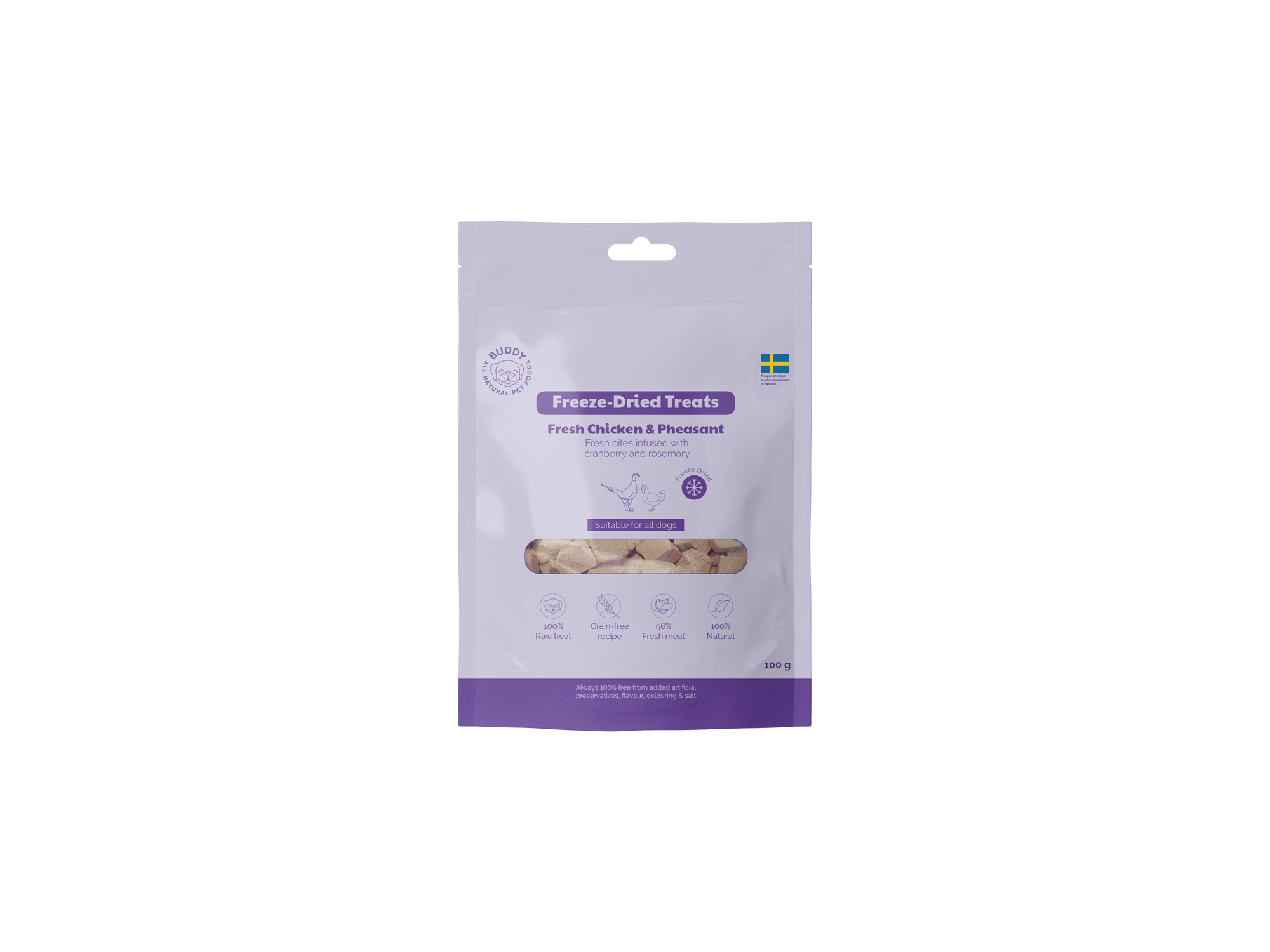 BUDDY Gefriergetrockneter Hundesnack Huhn & Fasan 100 g