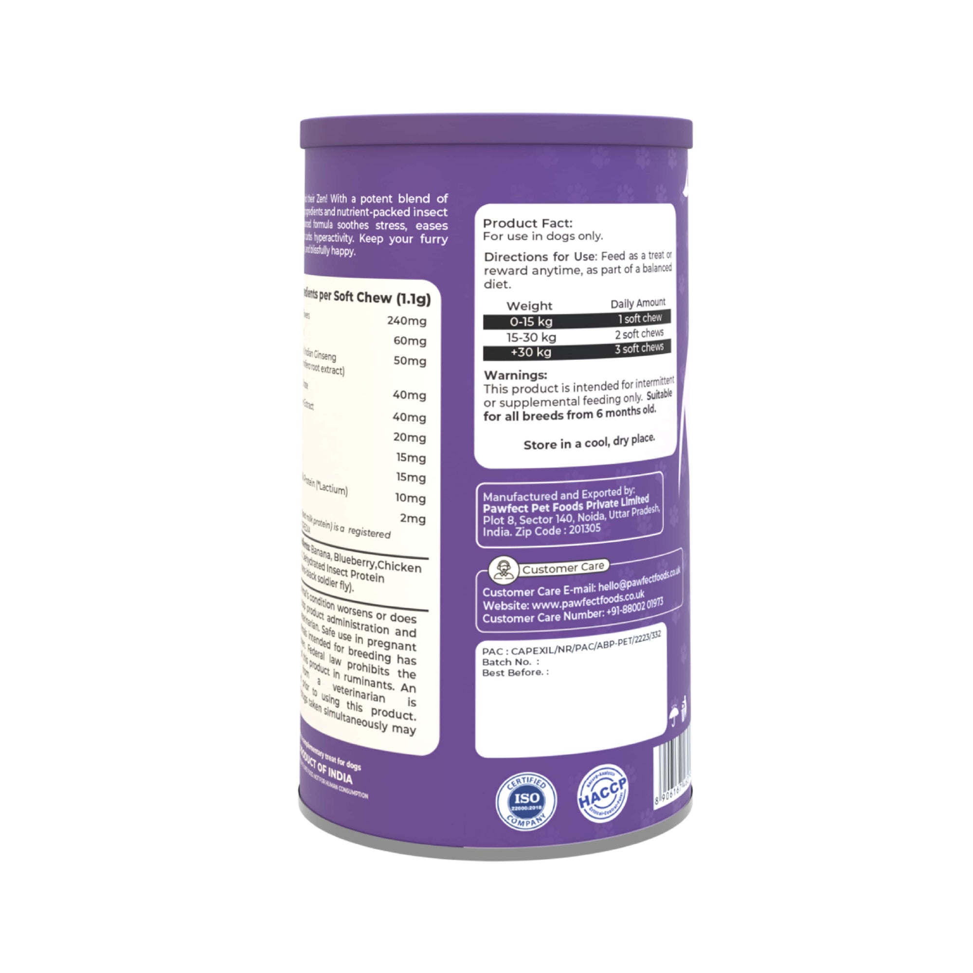 Pawfect supplements Wild Vigor Zen Calm 60 Stk.
