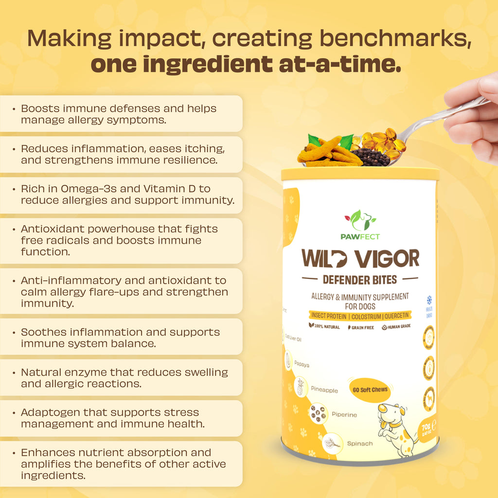 Pawfect supplements Wild Vigor Defender Bites 60 Stk.