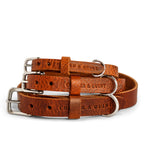 No Fuss Halsband Hond Leer Bruin - Cooper & Quint